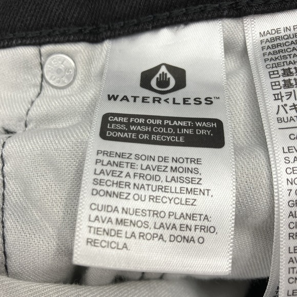 Levi's 512 Slim Taper Black Jeans Mens Size 29x30 NWOT - Picture 11 of 12